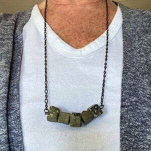 Artful handmade necklace.